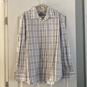 Butgachicl black and white dress shirt